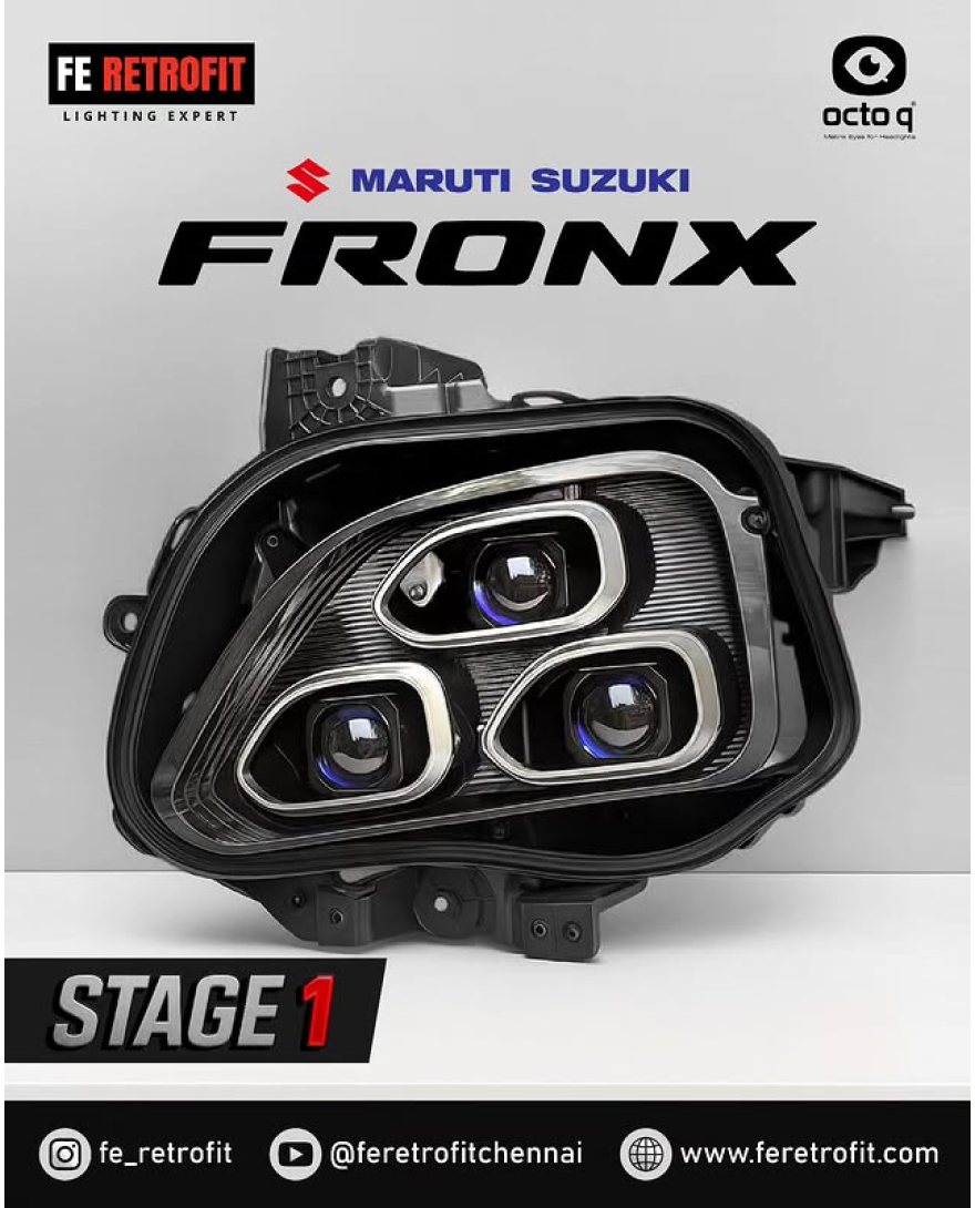 FE-RETROFIT OCTOQ MARUTI SUZUKI FRONX 3X3 1.8 inch